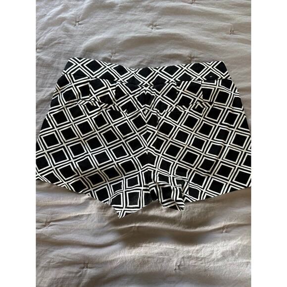 J CREW 00 Black Diamond Print Chino Shorts Dress Short - Picture 5 of 5